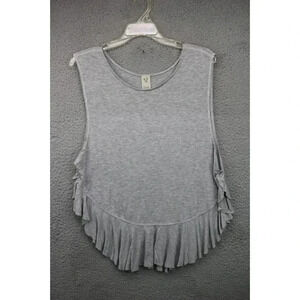 We the Free Women's Open Side Tank Top-Size Large-Rayon-Gray